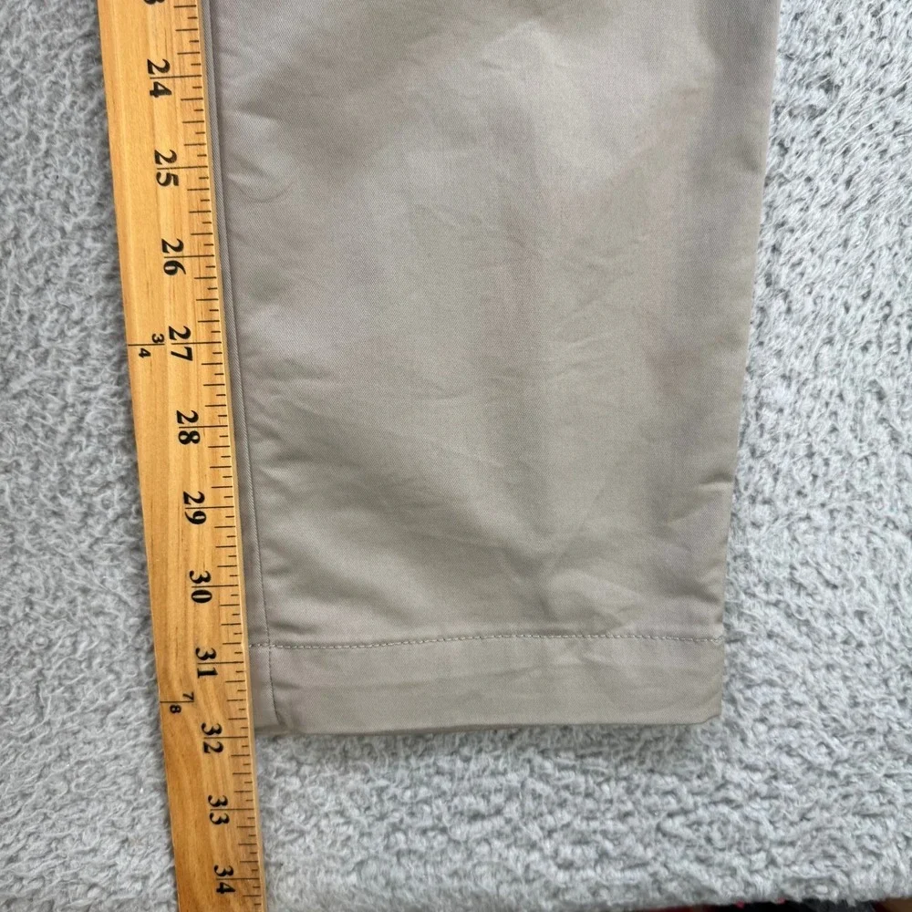 Banana Republic Slim Fit Khaki Chino Pants Mens 33x32 Tan Stretch Cotton Blend